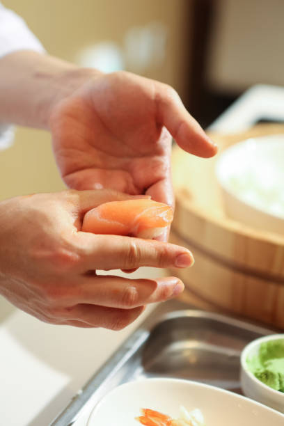 istock Japanese sashimi and sushi 1415515192