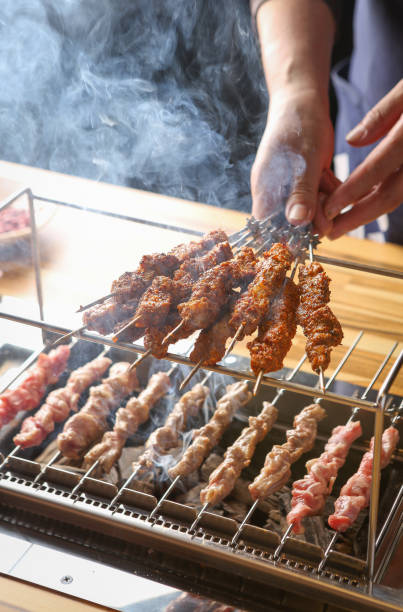 istock Chinese lamb skewers 1415517704