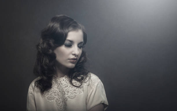 istock Retro woman portrait 1415525158