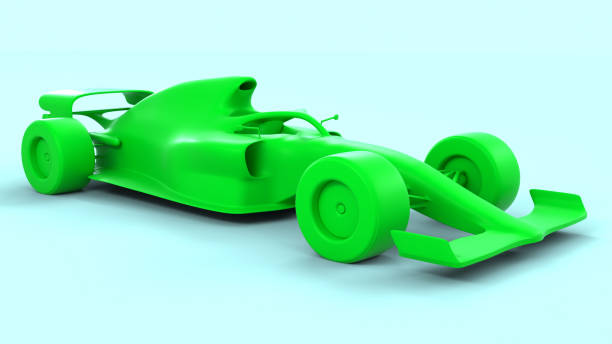 Minimal style F1 race car.