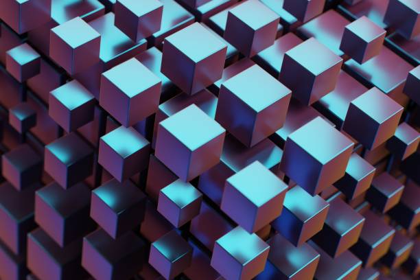 istock Cube colour  Abstract background  . Centric motion of star trails. Starburst dynamic lines or rays. 3d rendering illustration. Background pattern for design 1415532485