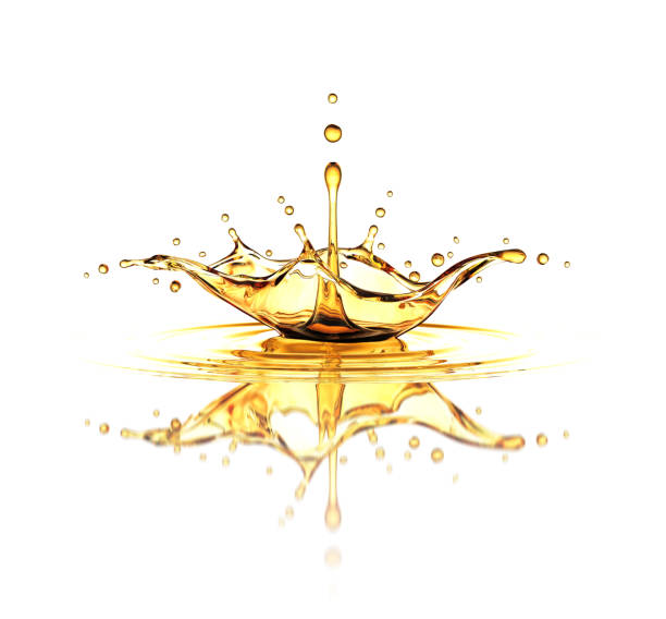 istock Oil Splash. On The White Background. 1415533995