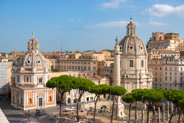 istock Rome city view in Italy 1415536190