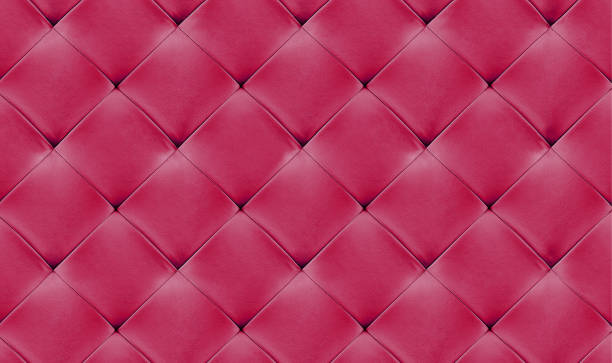 istock Pink natural leather background, classic checkered pattern for furniture, wall, headboard 1415543018