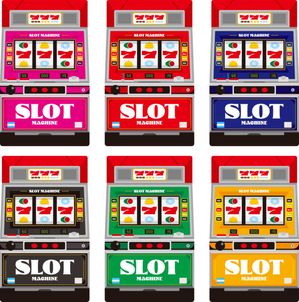 Pachislo Simple Illustration Material pachinko machine stock illustrations