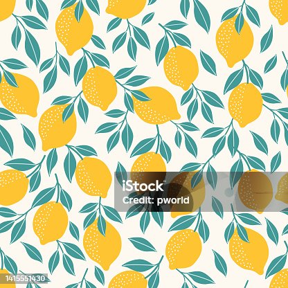istock Lemon seamless pattern . 1415551430