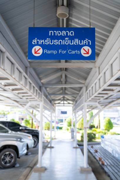 istock Thai sign ramp for carts 1415553776