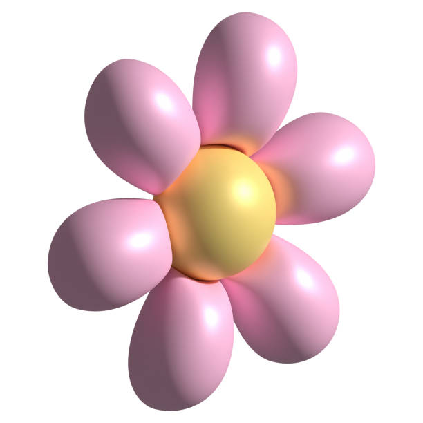 istock 3d daisy flower in cartoon style. Cute pink chamomile. 3d rendering spring illustration. Suitable for decoration of festive decor, parties, products, banners of social networks and websites. 1415556327