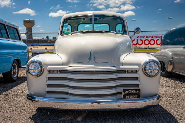 New York, New York State, USA,  July 1, 2024: Vintage limousine car in Dumbo district