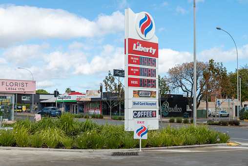 Nailsworth, Australia - August 16, 2022: Liberty Service Station.