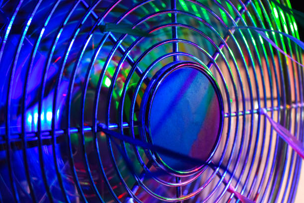 istock Retro Electric Desktop Fan - Macro 1415561252