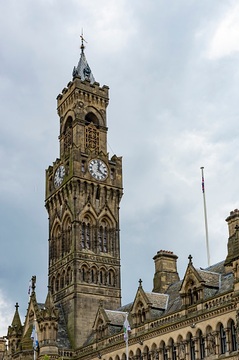 Bradford City Hall is a 19th-century town hall in Centenary Square, Bradford, West Yorkshire, England. It is known for its landmark clock tower and is a Grade I listed building.