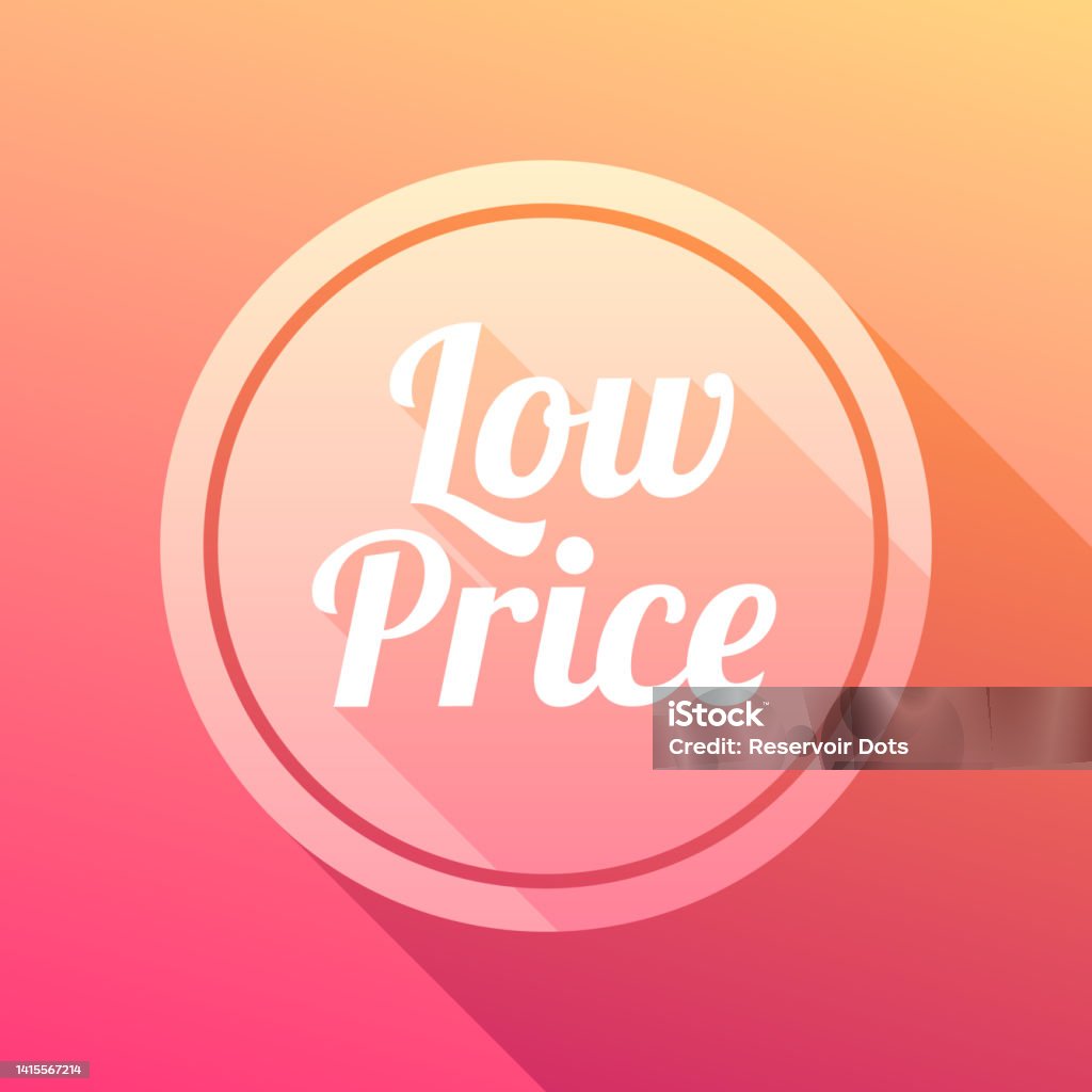 Price Low Price Shopping Vector Label Stock Illustration - Download Image Now ...