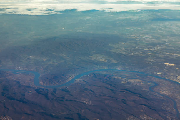 istock Aerial view of Alps and Danube 1415567783