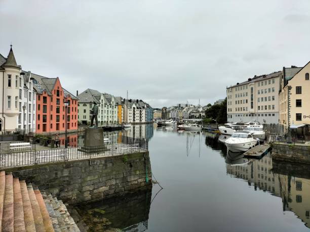 istock views of Alesund in norway on a cloudy day 1415568932