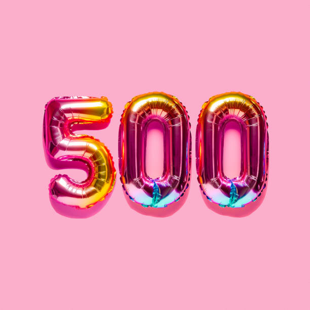istock Rainbow foil balloon number. Top view. 1415570083
