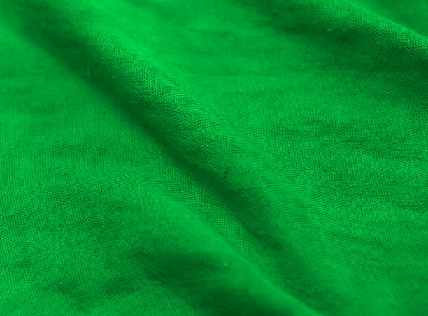 Green fabric detail textures background.
