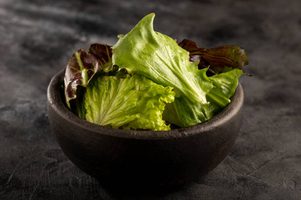 istock Lettuce salad mix in bowl. 1415581278