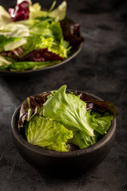 istock Lettuce salad mix in bowl. 1415581296