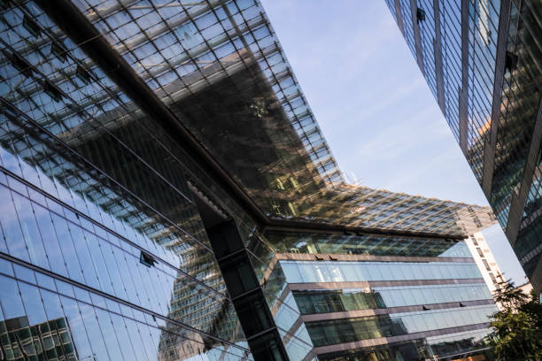 istock Low angle view at modern buildings in Berlin 1415581324