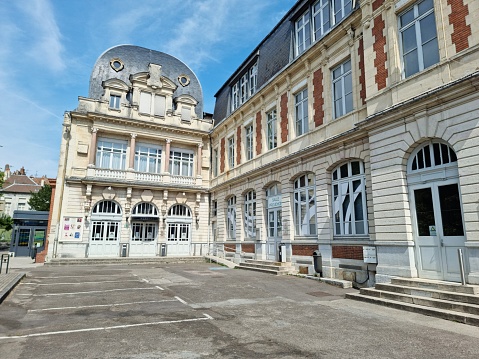 Besançon city with its historic buildings captured during summer season.