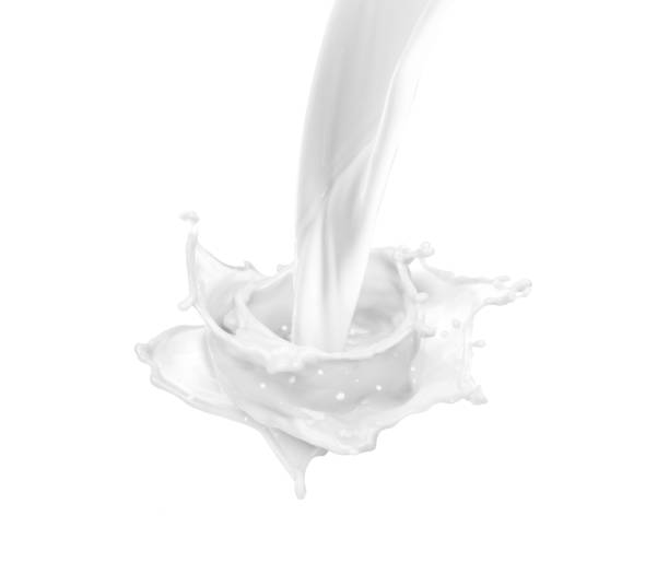 istock isolated milk drops and splashes on white background 1415592664