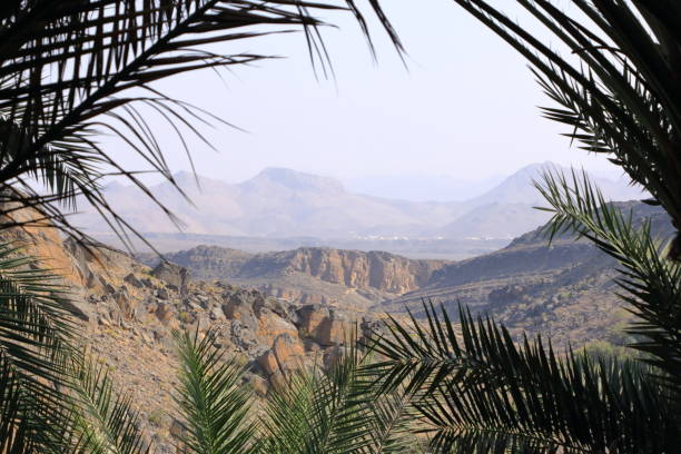 istock Panoramic View from Misfah old House in Misfat al Abriyeen 1415594476