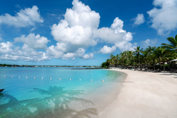 istock Grand Baie beach in Mauritius island 1415595606