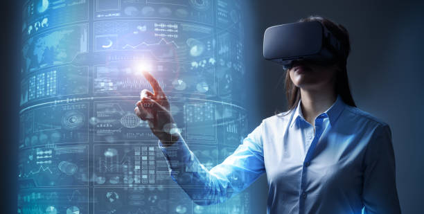Virtual reality in business stock photo