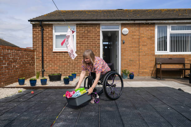 istock Hanging Up Washing Outside 1415596831