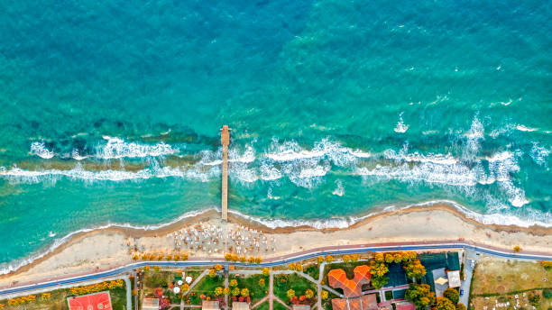 istock Aerial wiev of tropical beach 1415598211