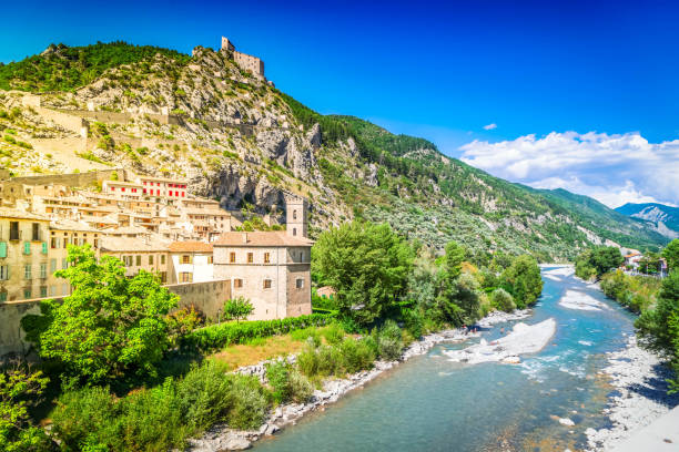 istock panorama of Entrevaux 1415598409
