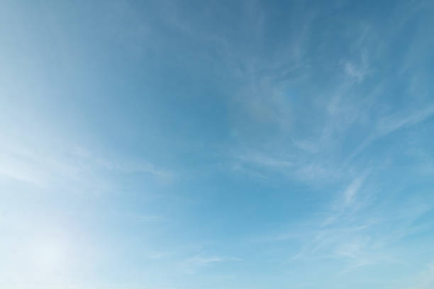 istock Summer blue sky cloud gradient light white background. Beauty clear cloudy in sunshine calm bright winter air bacground. Gloomy vivid cyan landscape in environment day horizon skyline view spring wind 1415608215