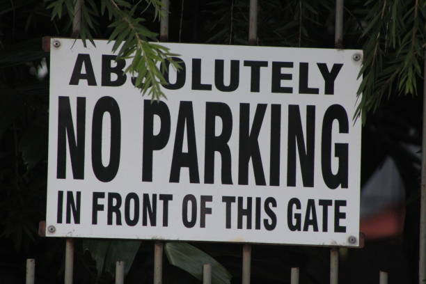 istock No Parking Sign at Residential House 1415608634
