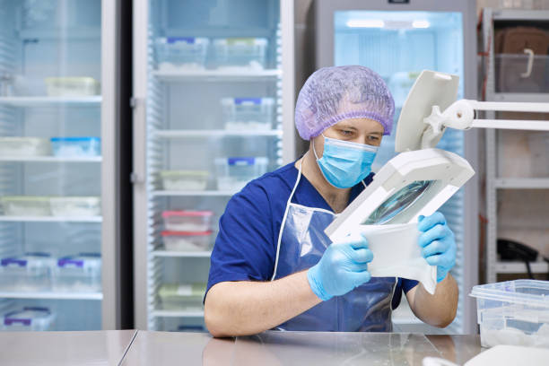 istock A laboratory worker checks the condition of the samples before testing 1415608797