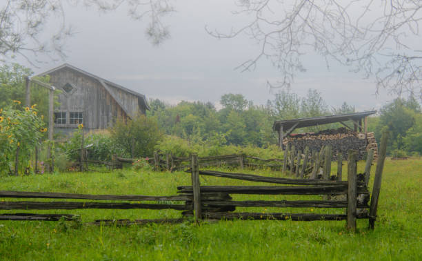 istock Old barn on a farm in the countryside 1415612867
