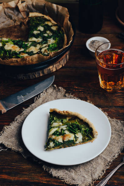 istock Spinach Galette Pie with Parmesan and Chives 1415618032