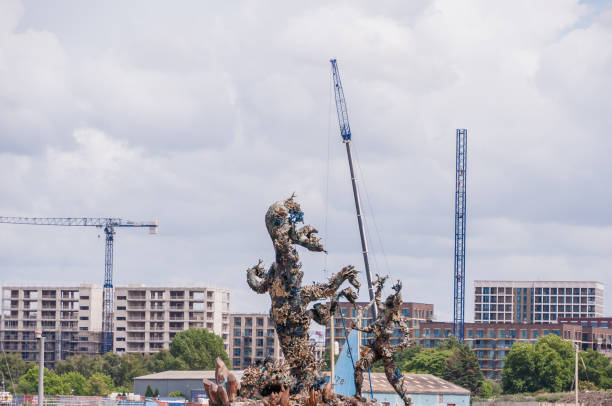 Hydra and Kali Damien Hirst sculpture at Greenwich Peninsula London,  England on June 25, 20221