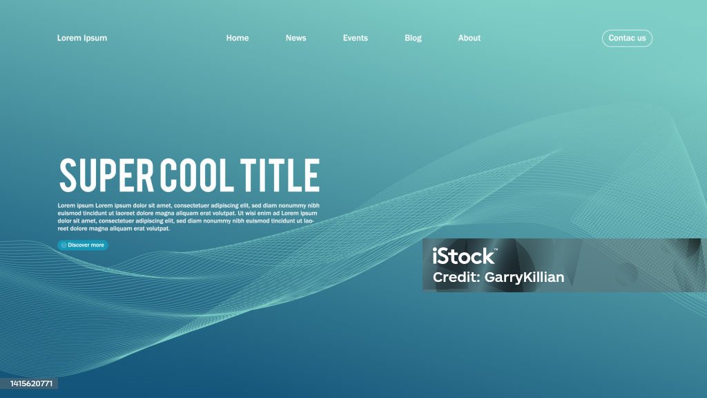 Html Page Abstract Landing Page Abstract Design Template For Website Or App Colorful ...