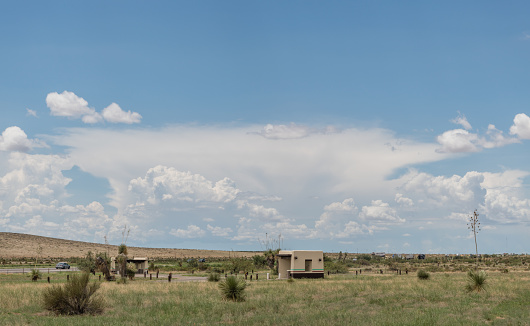 Scenic western New Mexico vista under dramatic sky during monsoonal season