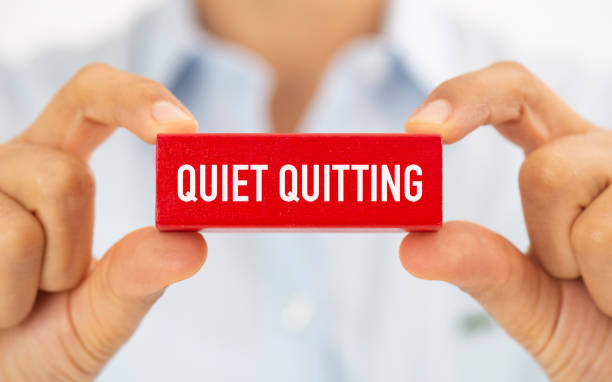 Quiet Quitting stock photo