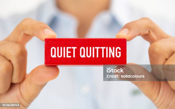 Quiet Quitting Stock Photo - Download Image Now - Quitting a Job, Silence, One Person