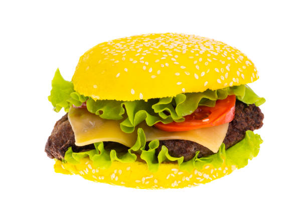 istock ukrainian burger yellow blue isolated 1415629725