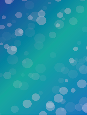 blue green gradient abstract background with transparent white circles
