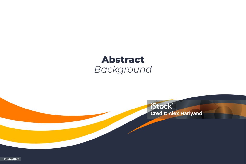 Wavy Design Style Abstract Business Style Wavy Design Background Eps10 Vector Stock ...
