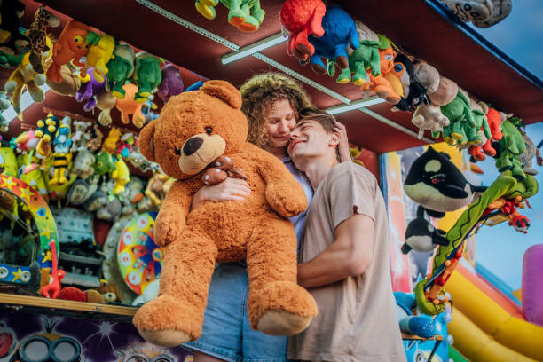 istock Winning a target shooting game at the funfair 1415633894
