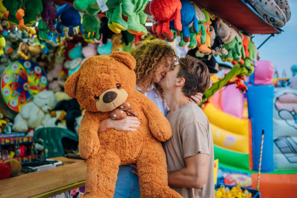 istock Winning a target shooting game at the funfair 1415633911