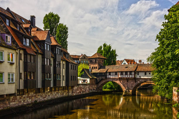 istock Nuremberg city historical houses, Germany 1415634194