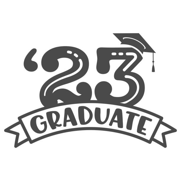 Senior 2023 Graduation - Graduating Senior Class of 2023 Class of 2023 Graduation - Graduating Senior Class of 2023 bachelor's degree stock illustrations