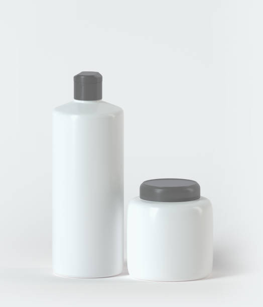 istock 3d rendering, shampoo bottles, hair care product, conditioner, container 1415652222